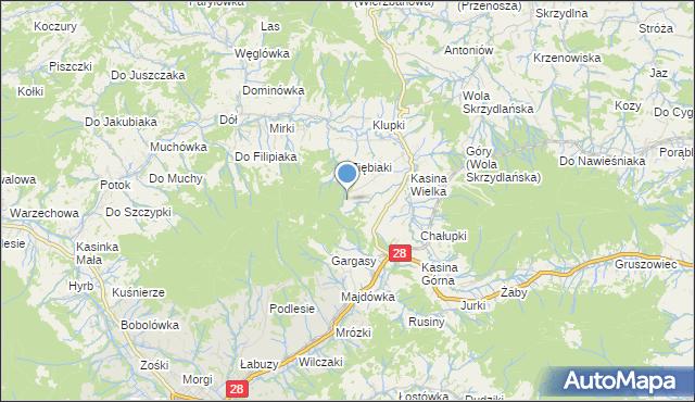 mapa Ronosówka, Ronosówka na mapie Targeo